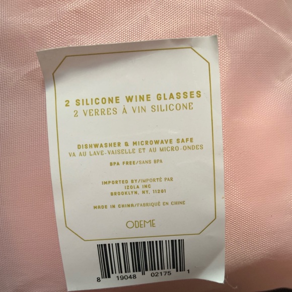 Odeme 2 Silicone Wine Glasses - Picture 4 of 5